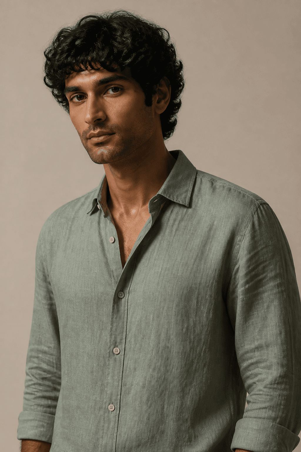 The Relaxed Shirt — Sage